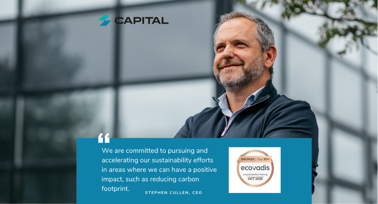 Stephen Cullen, CEO Capital Switchgear commenting on achieving Ecovadis Bronze Medal